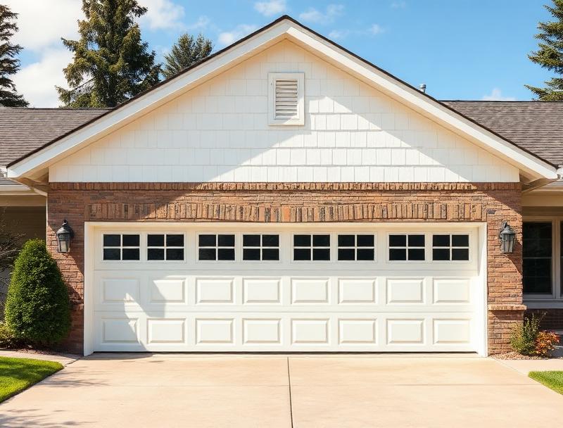 Professional garage door installation on suburban home in Millbury